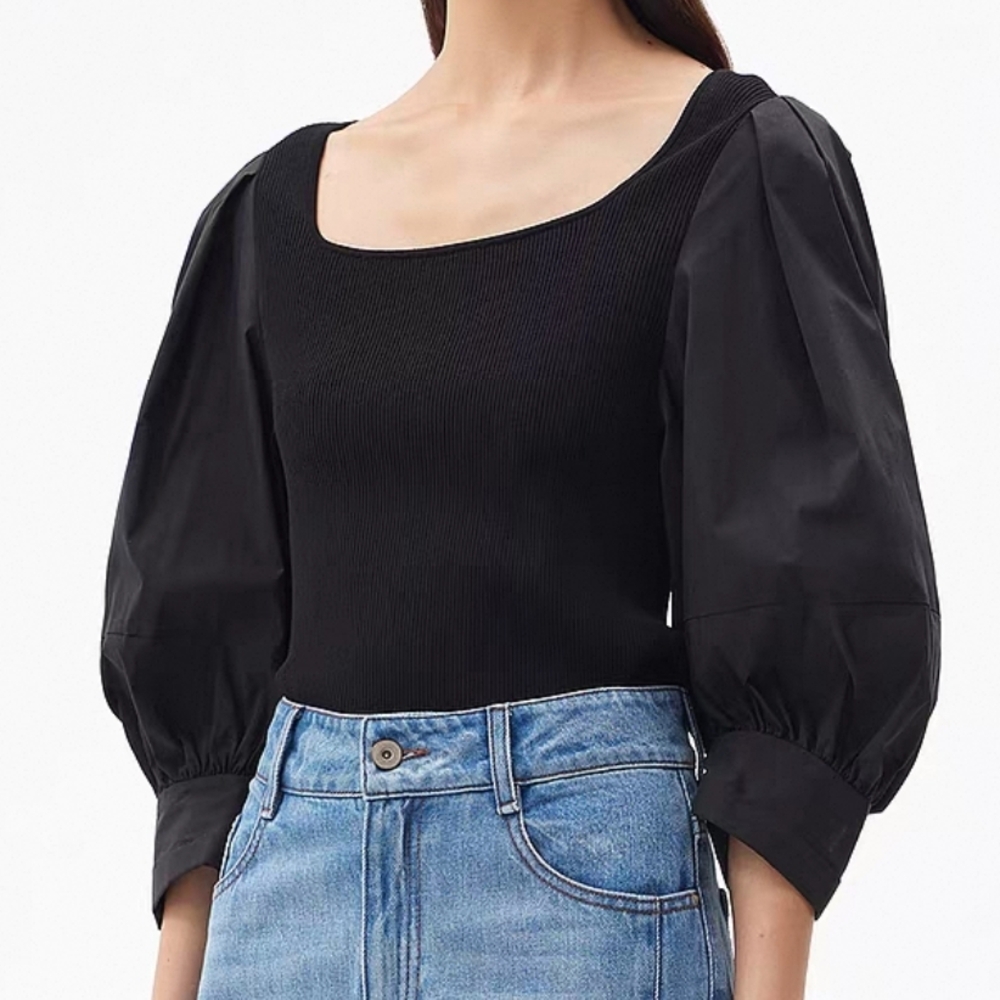 Elegant Black Women's Top
